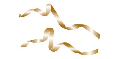 ruban doré, élément de design vectoriel