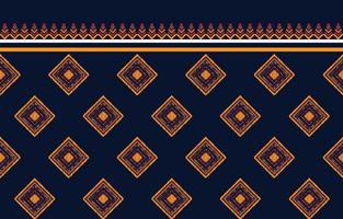 motifs ethniques géométriques indigènes traditionnels tribaux. conception de style de broderie pour l'arrière-plan, papier peint, tapis, tissu, emballage, batik, illustration vectorielle vecteur