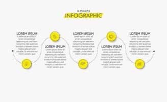 modèle d'infographie de présentation entreprise vecteur