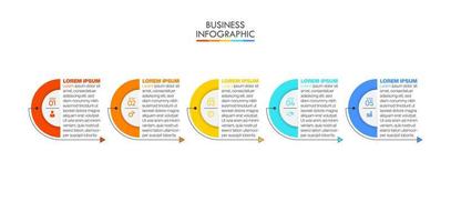 modèle d'infographie de présentation entreprise vecteur