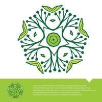 mandala floral circulaire coloriage illustration vectorielle gratuite vecteur