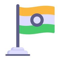 insigne drapeau indien vecteur