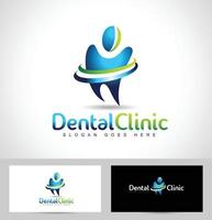 logo de dentiste dentaire vecteur