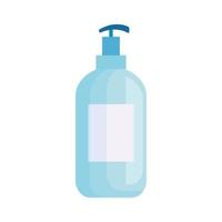 Icône isolé de bouteille de savon antibactérien vecteur