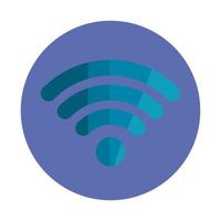 conception de vecteur d'icône wifi isolé