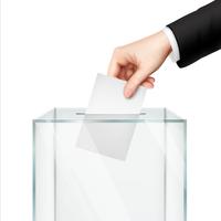 Concept de vote réaliste vecteur