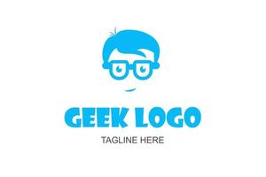 icône du logo geek vecteur