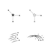 conception d & # 39; icône étoile modèle vector illustration