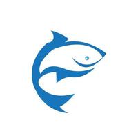 modèle de logo de poisson. symbole de vecteur créatif