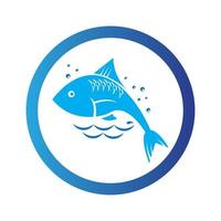 modèle de logo de poisson. symbole de vecteur créatif