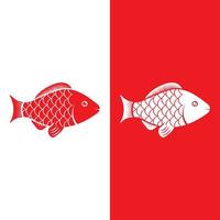 modèle de logo de poisson. vecteur créatif