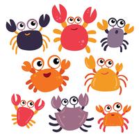 conception de vecteur de caractère de crabe