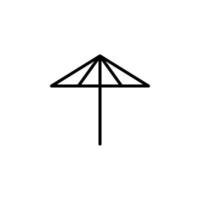 icône de ligne parapluie, vecteur, illustration, modèle de logo. convient à de nombreuses fins. vecteur