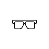 lunettes, lunettes de soleil, lunettes, icône de ligne de lunettes, vecteur, illustration, modèle de logo. convient à de nombreuses fins. vecteur