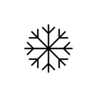 hiver, chutes de neige, neige, icône de ligne de flocon de neige, vecteur, illustration, modèle de logo. convient à de nombreuses fins. vecteur
