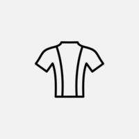 chemise, mode, polo, icône de ligne de vêtements, vecteur, illustration, modèle de logo. convient à de nombreuses fins. vecteur