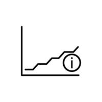 icône de ligne d'information vbusiness. vecteur de modèle de conception