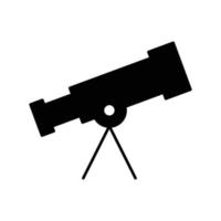 icône de télescope. vecteur de modèle de conception