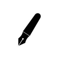icône de stylo plume. symbole de l'éducation. vecteur de modèle de conception