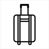 icône de ligne de sac de voyage. vecteur de modèle de conception