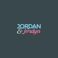 conception du logo ou du mot-symbole jordan et jordyn vecteur