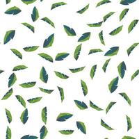 motif harmonieux de feuilles de branches naturelles, feuilles vertes, herbes, plantes tropicales. bon pour les vêtements et les textiles. illustration vectorielle. vecteur