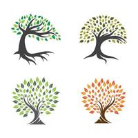 conception d'images de logo d'arbre vecteur