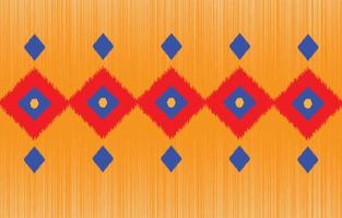 motif géométrique ikat design ethnique traditionnel pour le fond, tapis, papier peint, vêtements, batik, textile. illustration de broderie de modèle vectoriel
