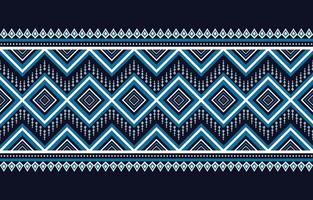 motif tribal bleu marine et blanc textiles traditionnels abstraits motifs géométriques ethniques pour fond ou papier peint, tapis, illustration vectorielle batik vecteur