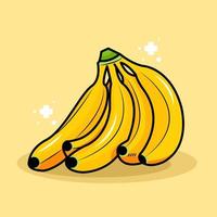 banane fruit en illustration vectorielle téléchargement gratuit vecteur