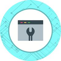 Paramètres du navigateur Icône Conception vecteur