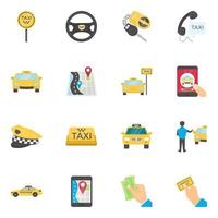 concepts de services de taxi vecteur