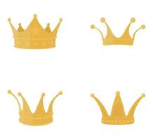 concepts de couronnes de roi vecteur