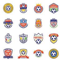concepts de logo de football vecteur