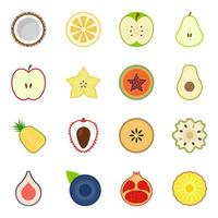 concepts de fruits sains vecteur