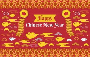 joyeux nouvel an chinois vecteur
