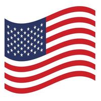 drapeau national des états-unis vecteur