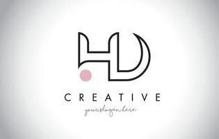 création de logo de lettre hd avec une typographie moderne et créative à la mode. vecteur