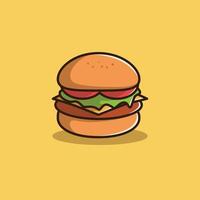 illustration vectorielle de hamburger vecteur