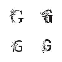 Éléments de modèle de conception d'icône de logo lettre g pour votre application ou identité d'entreprise vecteur