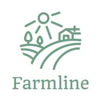 logo de la ferme et de l'agriculture biologiques vecteur