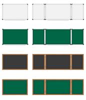 illustration vectorielle de commission scolaire en bois et en plastique vecteur