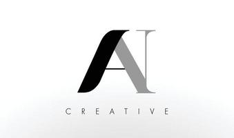 une conception de logo de lettre. créatif une icône de lettres vecteur