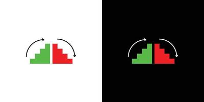 conception d'illustration de trafic de haut en bas simple et moderne vecteur