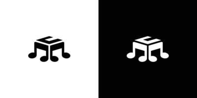 création de logo de musique c initiales moderne et élégante vecteur