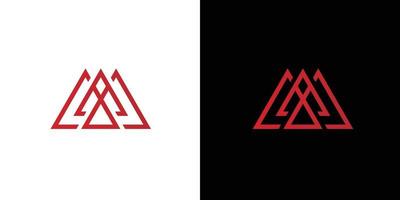 logo des initiales de la lettre aaa moderne et unique vecteur