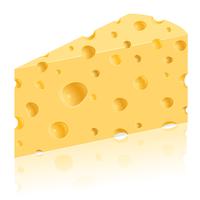 morceau d&#39;illustration vectorielle de fromage