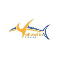 vecteur gratuit de logo de pêche au thon albacore