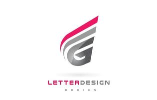 création de logo de lettre g. concept de lettrage moderne futuriste. vecteur