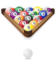 boules de billard vector illustration